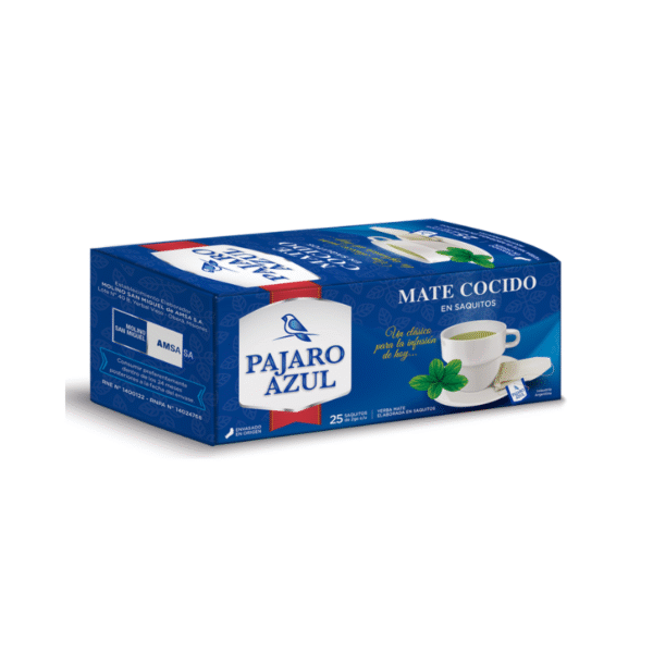 MATE COCIDO PAJARO AZUL 24X25U