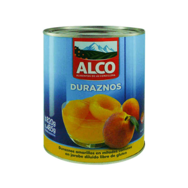 DURAZNO MITADES ALCO 12X820GRS
