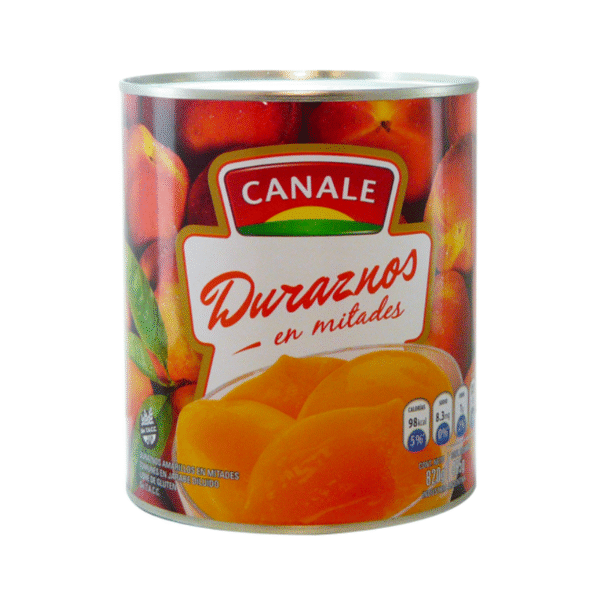 DURAZNO MITADES CANALE 12X820GRS