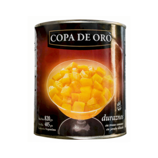 DURAZNOS CUBO COPA DE ORO 6X3KG