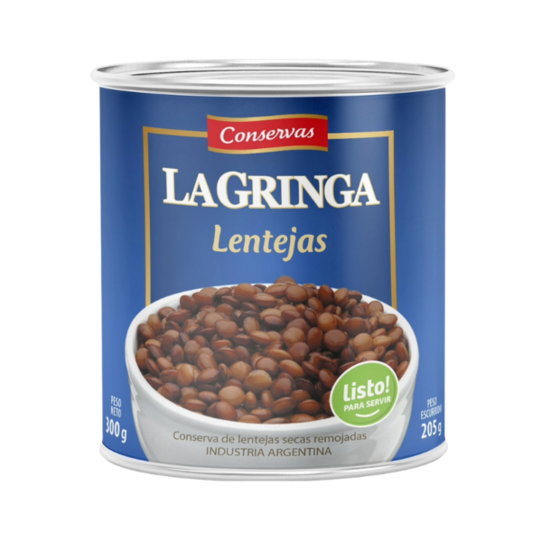 LENTEJAS LA GRINGA 24X300 GR