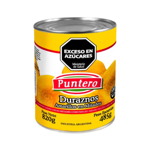 DURAZNO MITADES PUNTERO 12X820G