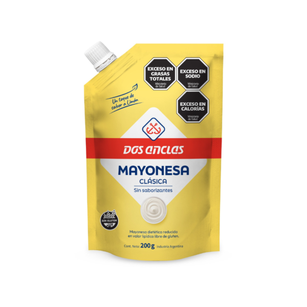 MAYONESA DOS ANCLAS DOYPACK 15X200GRS