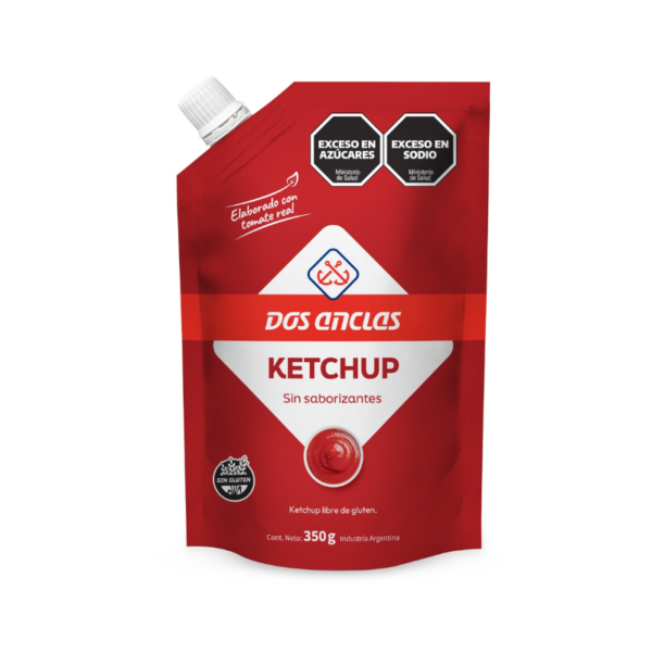 KETCHUP DOS ANCLAS DOYPACK 10X350GRS